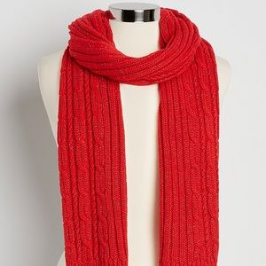 Soft Cable Knit Scarf